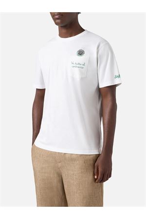 T-Shirt Austin Uomo In Cotone Con Tasca Frontale MC2 SAINT BARTH | T-shirt | AUS000100129L